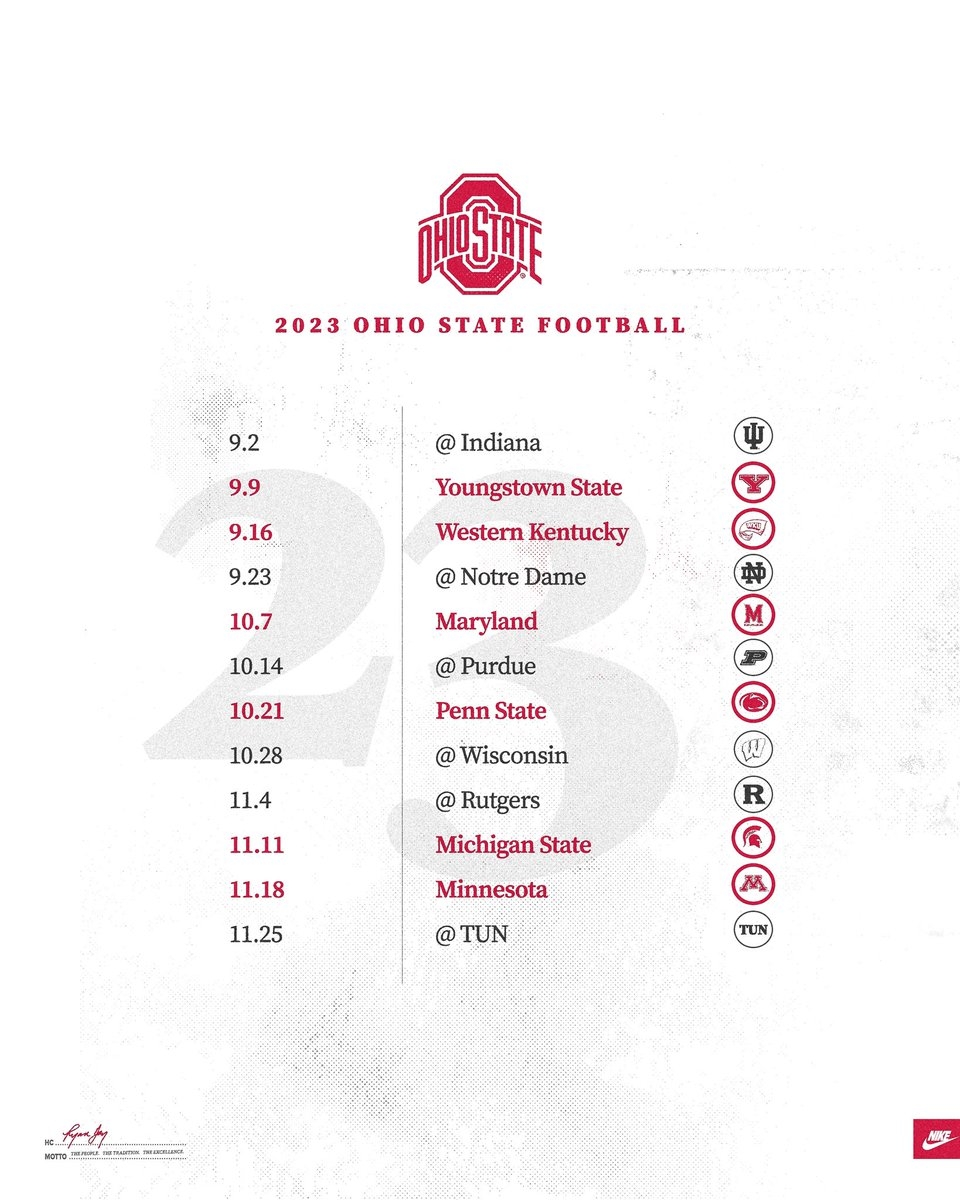 Ohio State Football Schedule Printable