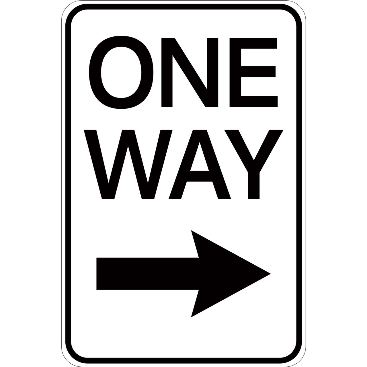Printable One Way Sign