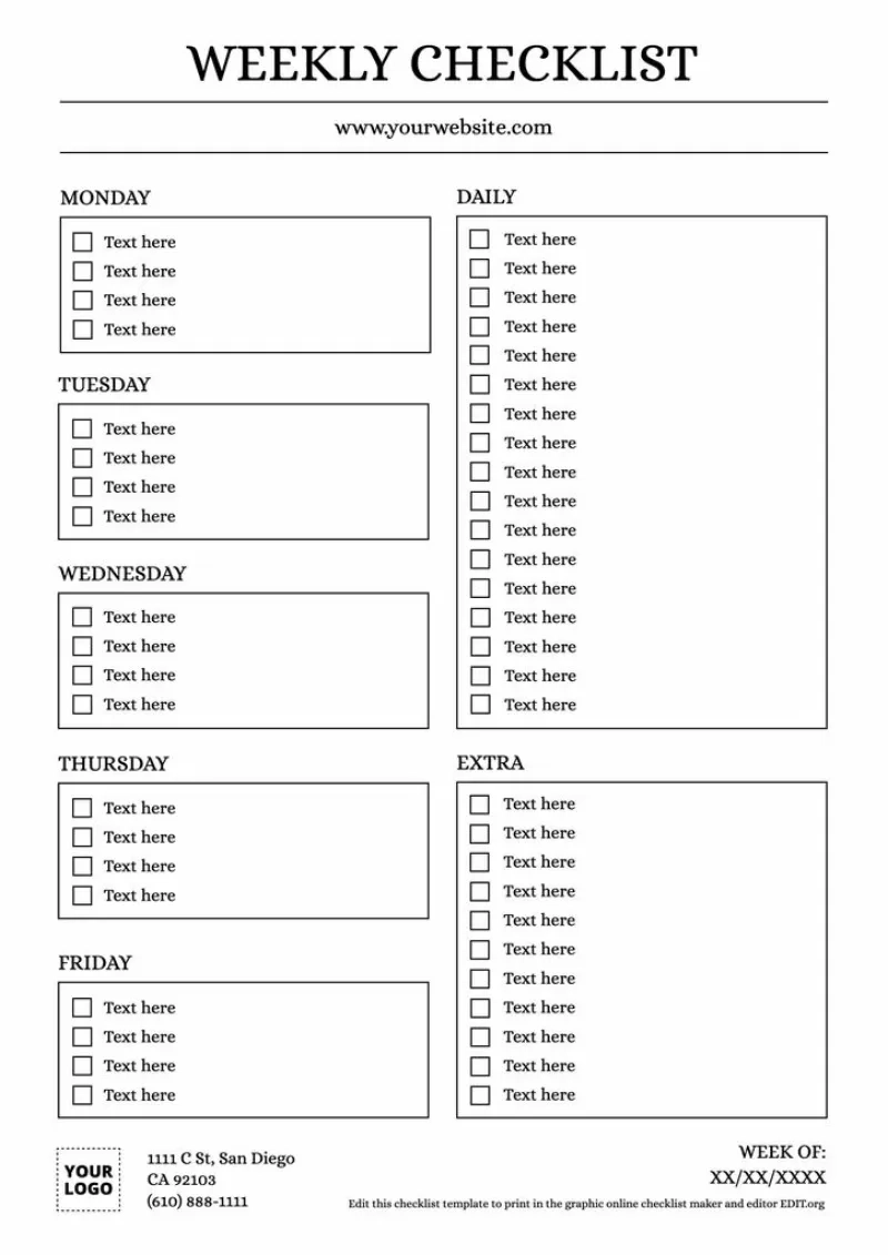 Printable List Maker With Photos