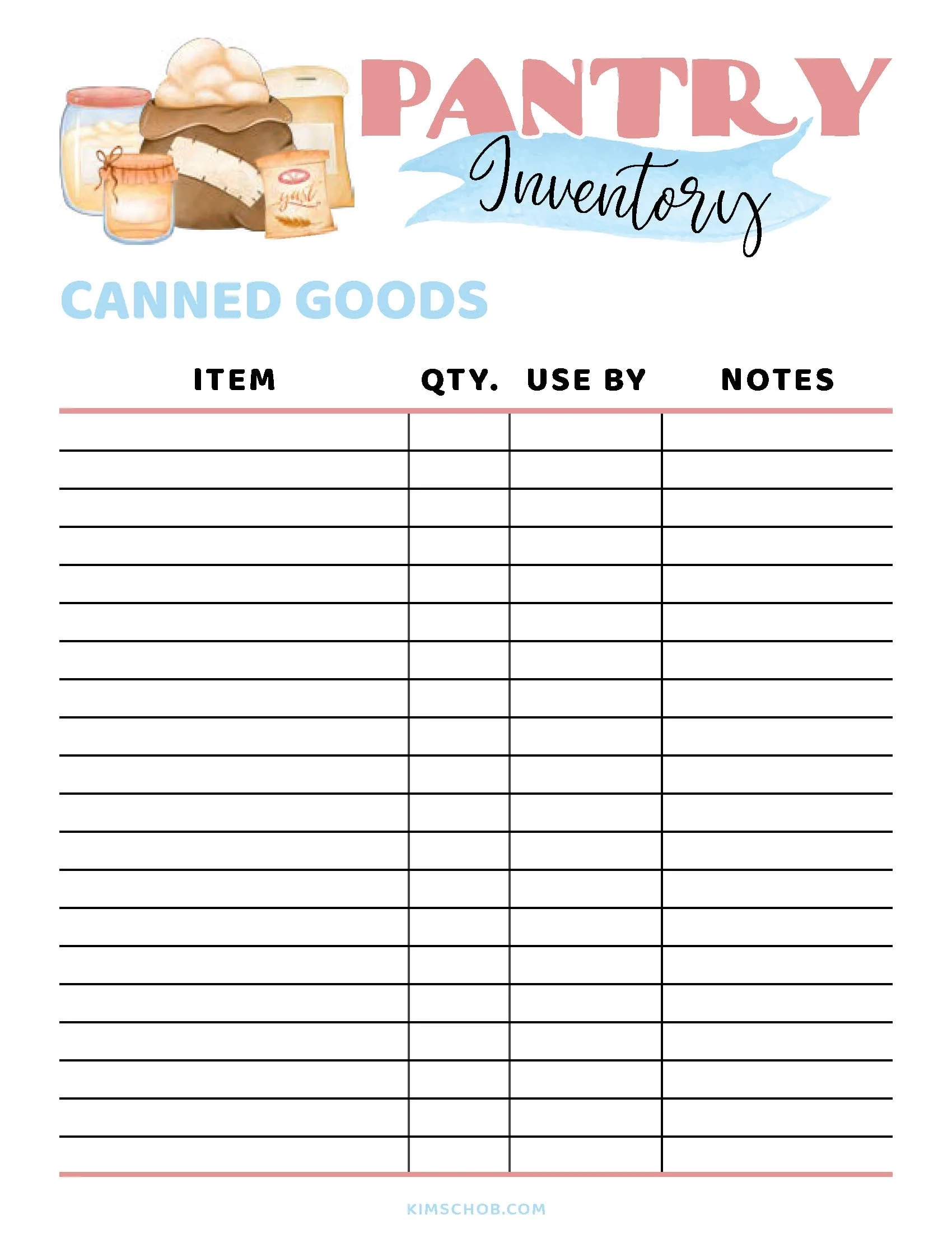 Free Printable Food Pa Try List