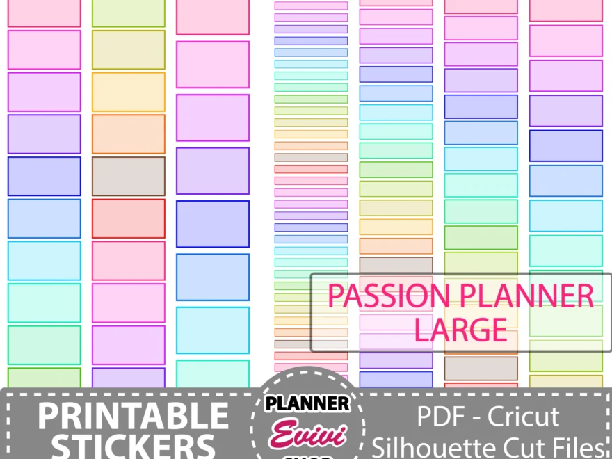 Passion Planner Sticker printable Passion Planners Large Time Blocks 0 5 1 1 5 2 2 5 Hour Strips For The Pp Weeks Layout Section Etsy