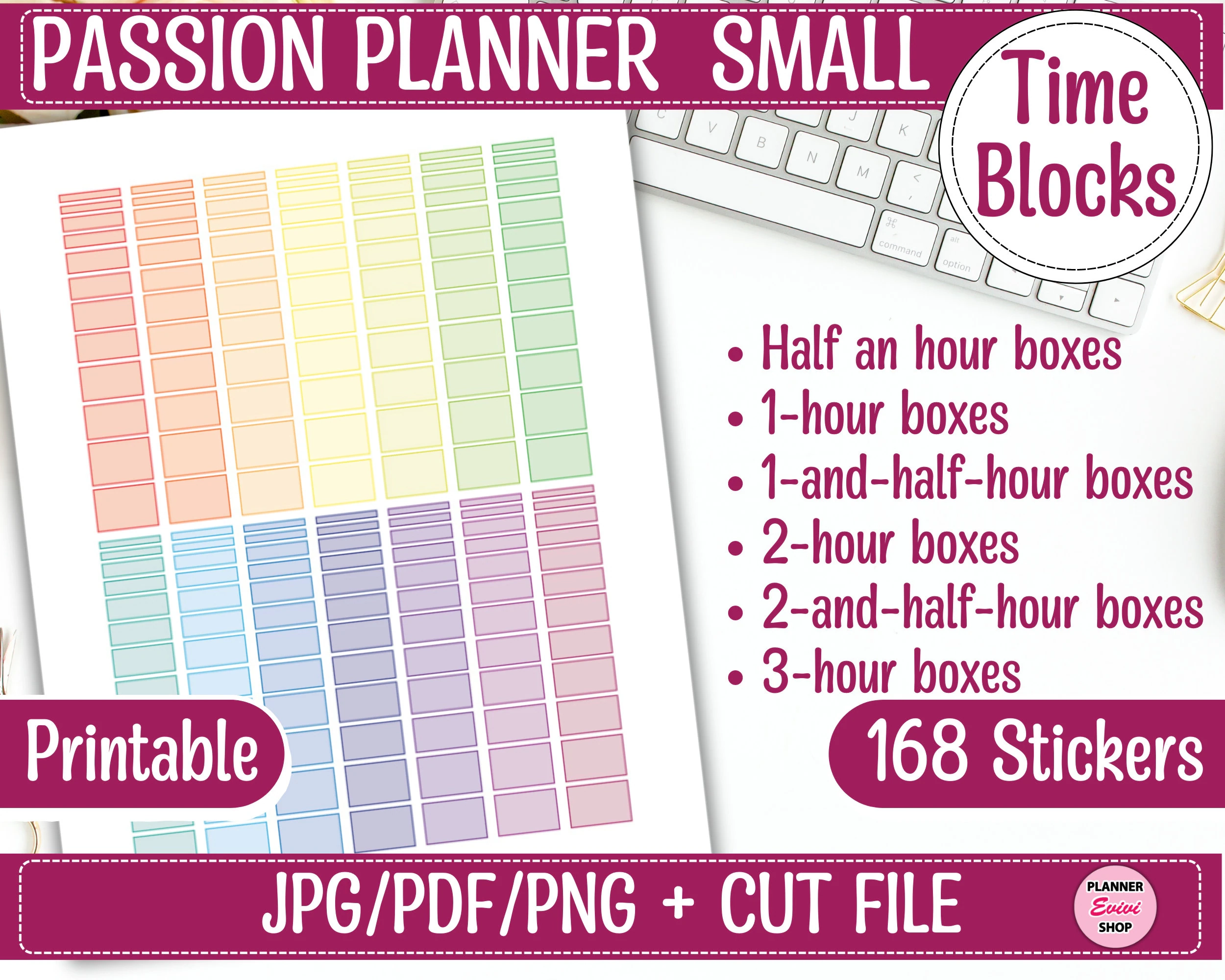 Passion Planner Printable Stickers