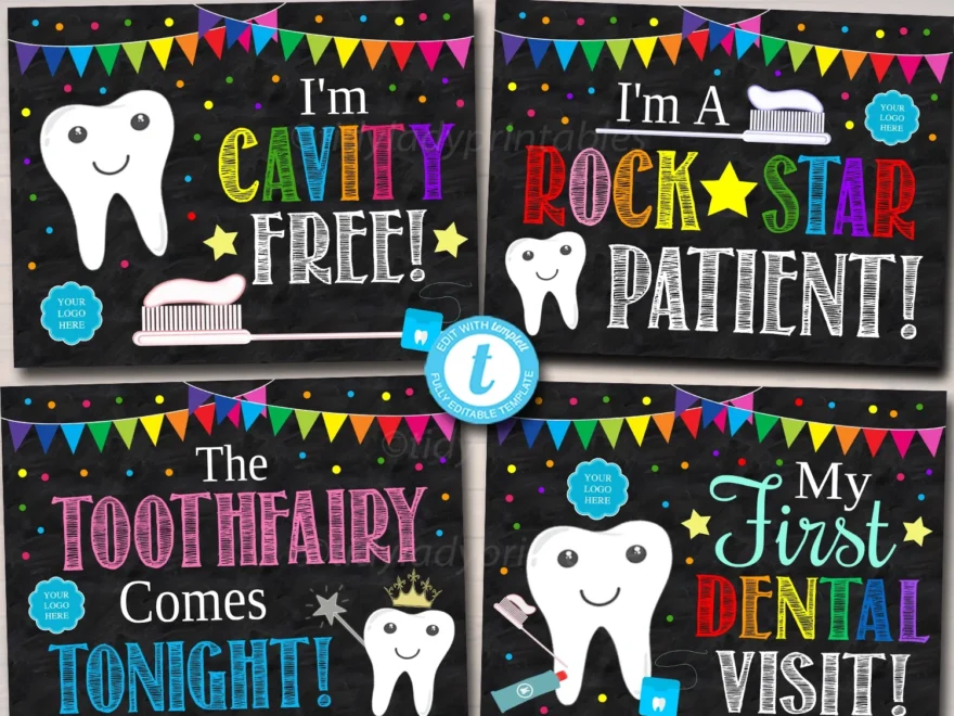 Pediatric Dental Office Photo Signs TidyLady Printables