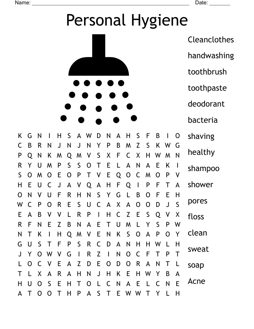Personal Hygiene Quiz Printable