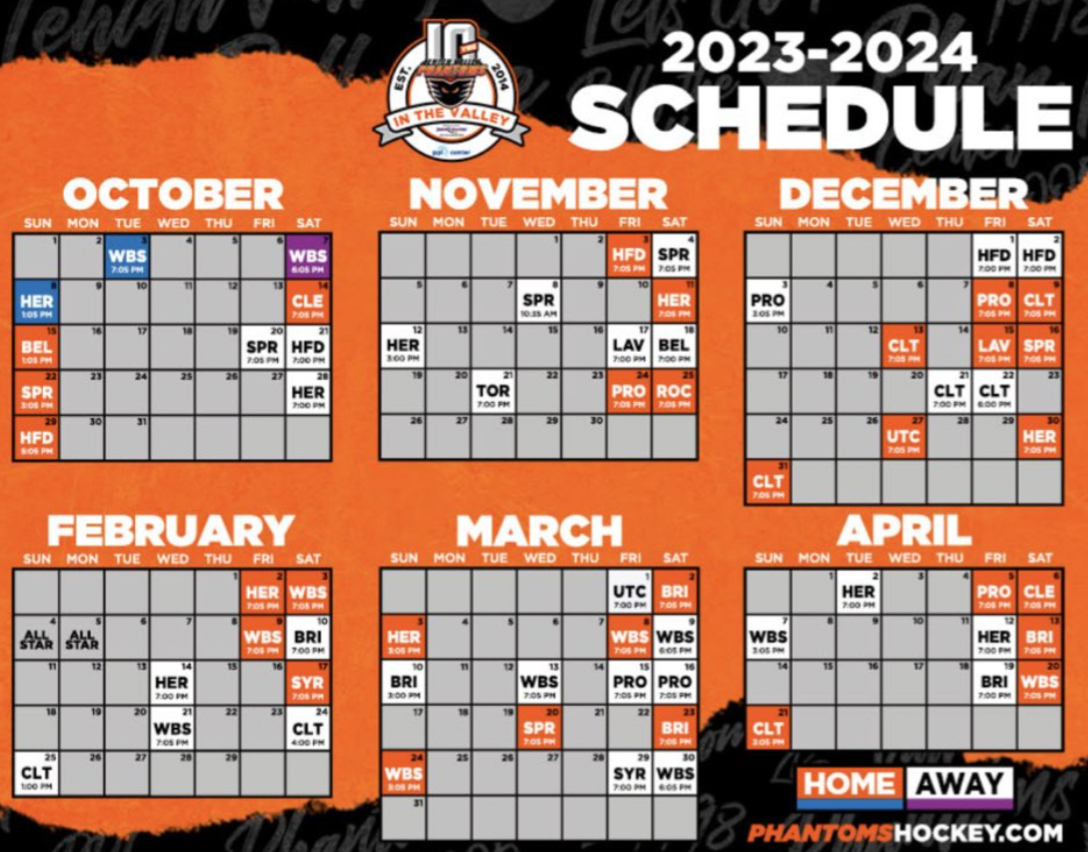 Phantoms Release 2023 24 Schedule