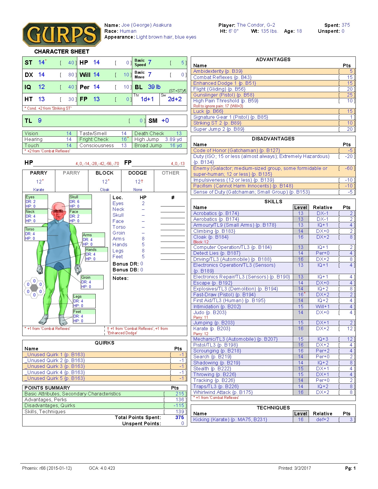 Gurps Printable Spell List