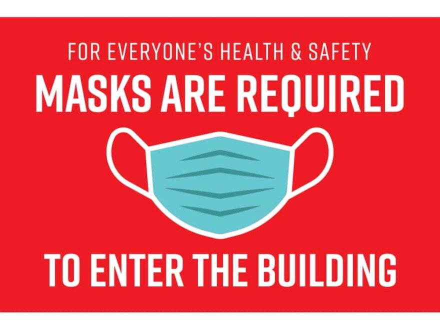 Please Wear A Mask Sign Face Mask Safety Sign