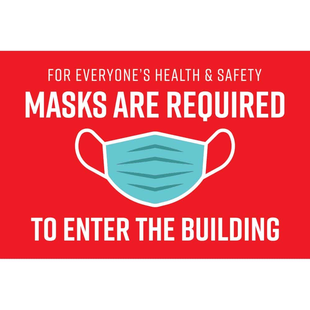 Please Wear A Mask Sign Face Mask Safety Sign