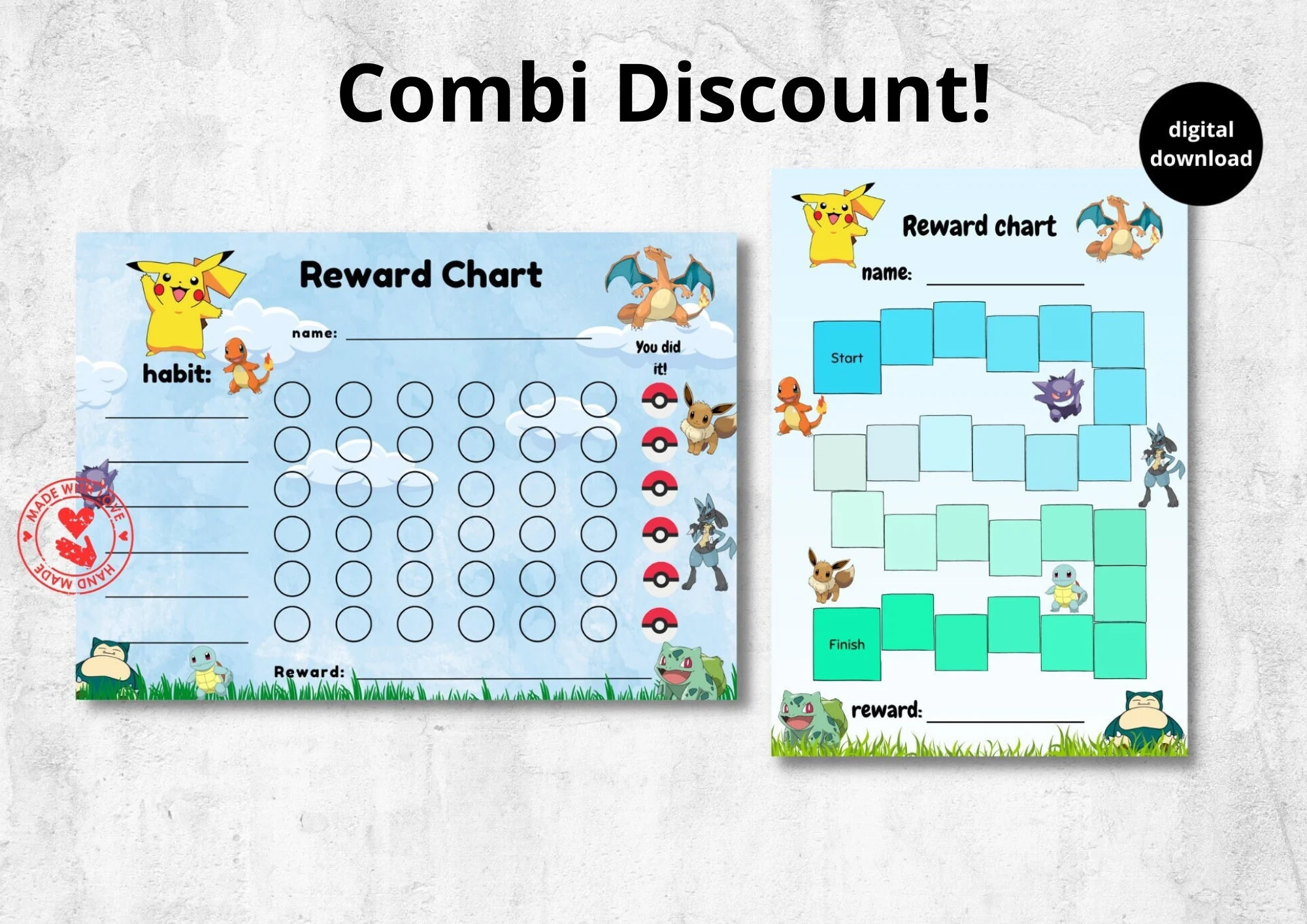 Pokemon Reward Chart Printable