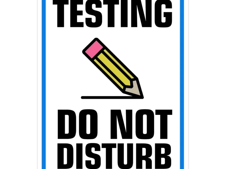 Portrait Round Plus Testing Do Not Disturb Wall Or Door Sign Warning Signage Large Walmart