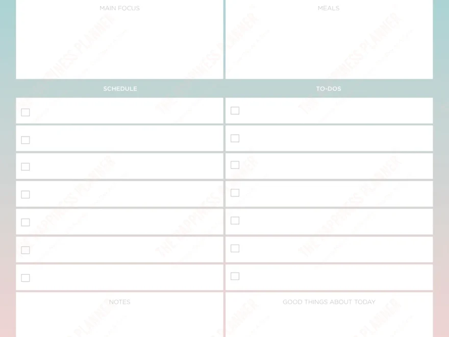 Premium Printables Planner The Happiness Planner