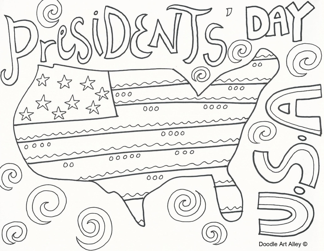 Presidents Day Coloring Pages DOODLE ART ALLEY Presidents Day Coloring Pages DOODLE ART ALLEY