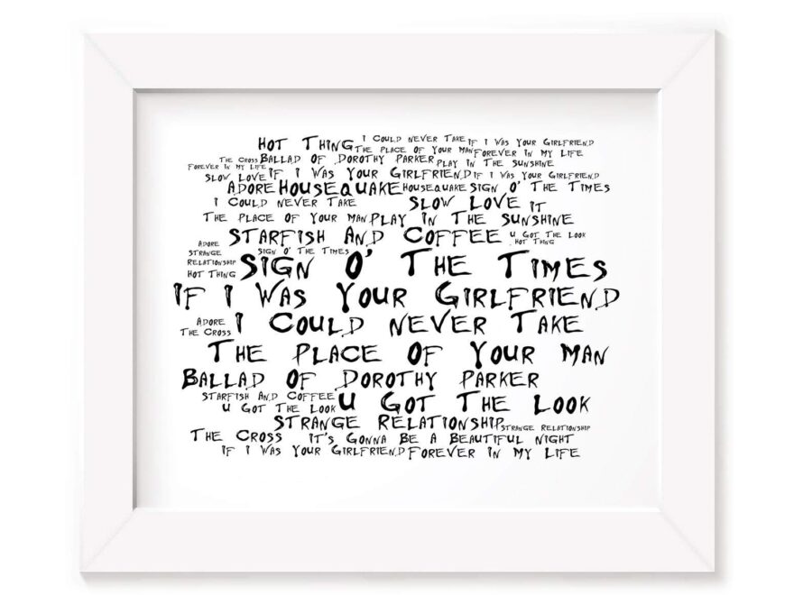 Prince Poster Print Sign O The Times Lyrics Gift Signed Desertcart Cyprus