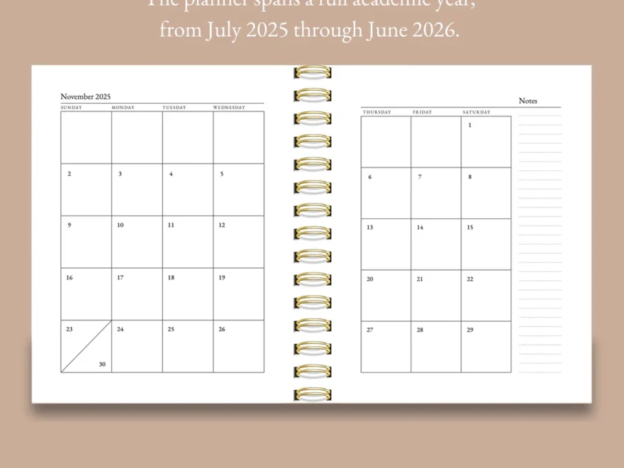 Printable 2025 2026 Homeschool Planner Digital Download Brighter Day Press