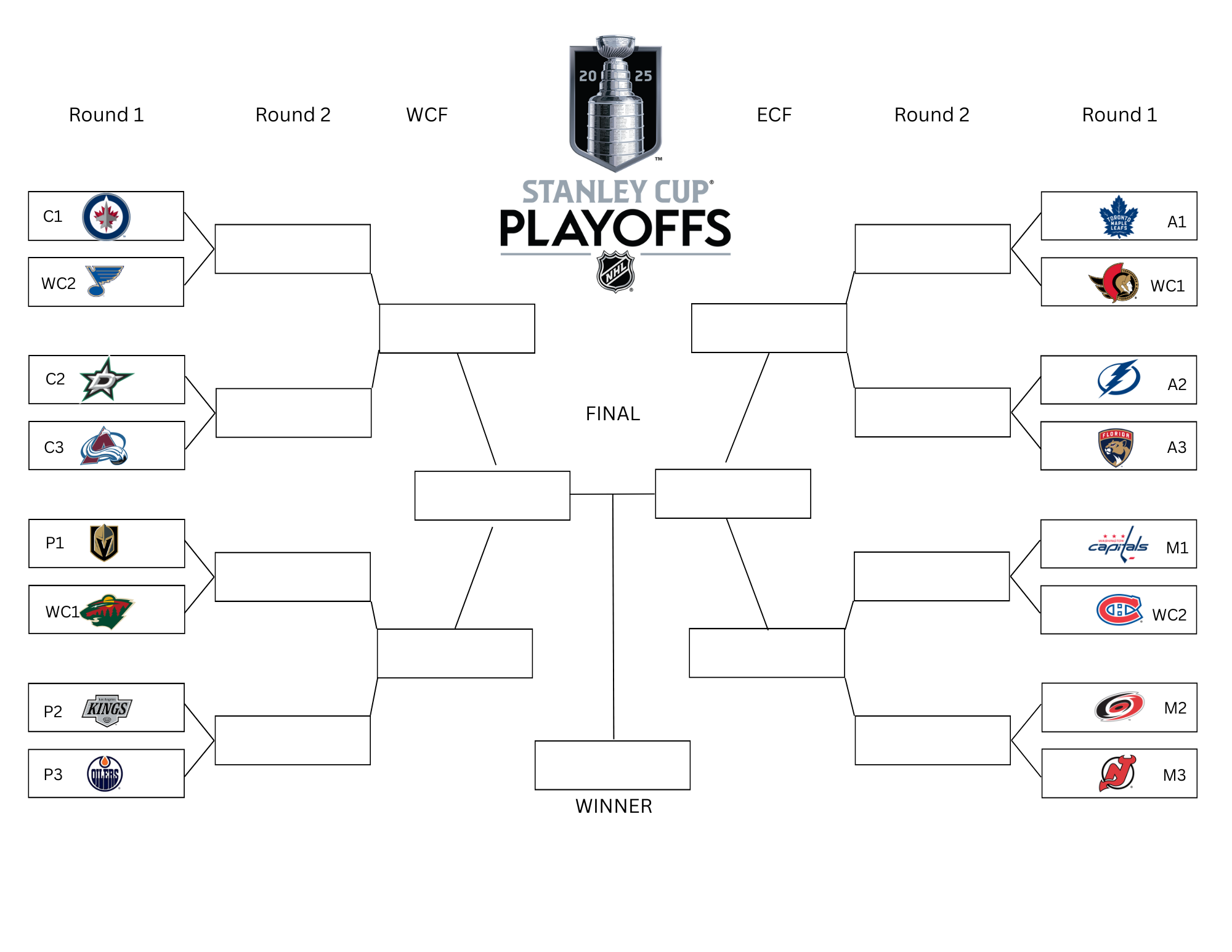Printable Nhl Playoff Schedule Round 2