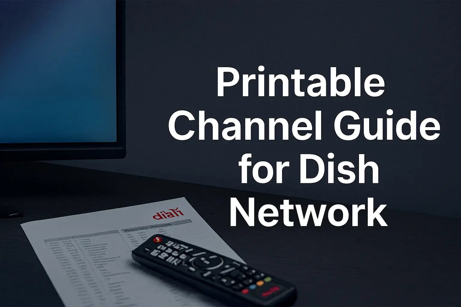 Printable Dish Network Channel Guide Free Download