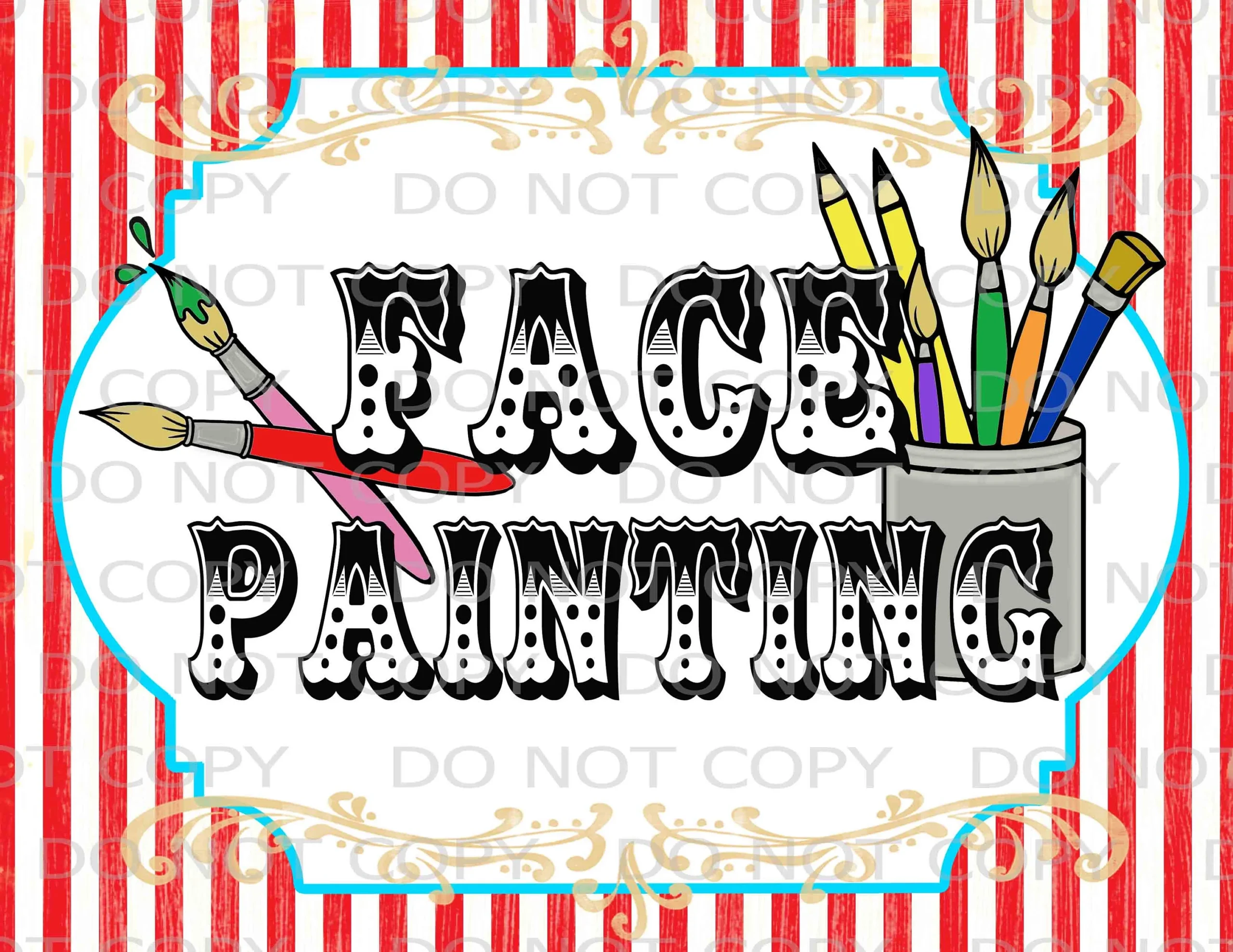 Free Printable Face Painting Sign Free Printable Face Painting Sign