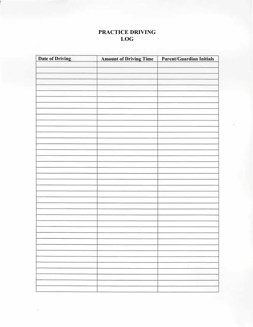 Printable Driving Log Fill Out Printable PDF Forms Online