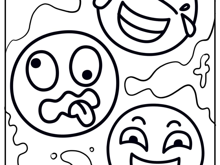 Printable Emoji Coloring Pages Updated 2024 Worksheets Library