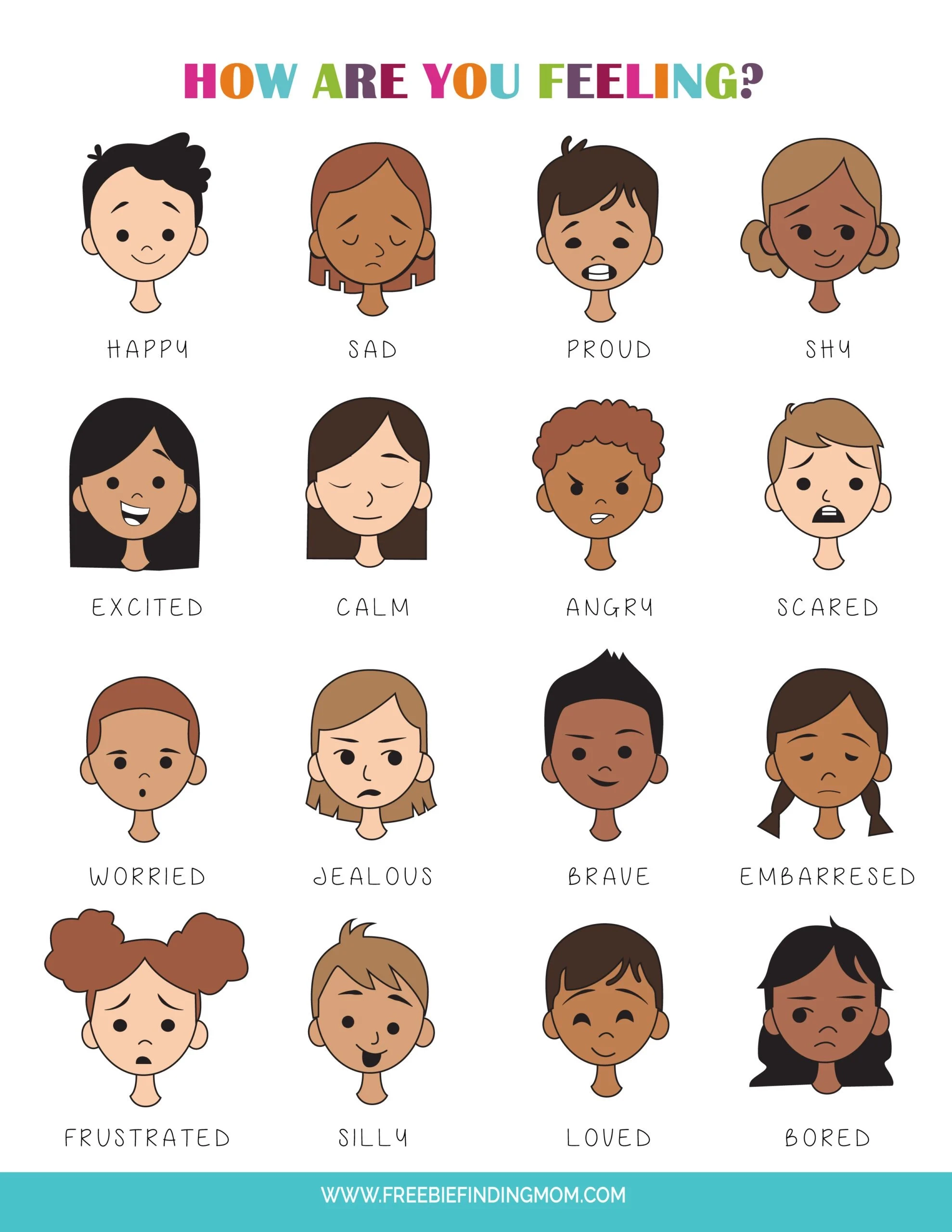 Feelings Chart Printable Free