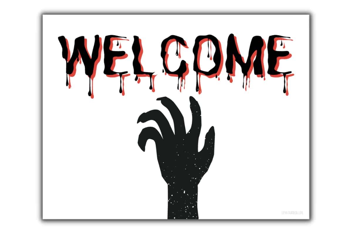 Printable Happy Halloween Sign 19 FREE Printables Love Our Real Life Printable Happy Halloween Sign 19 FREE Printables Love Our Real Life