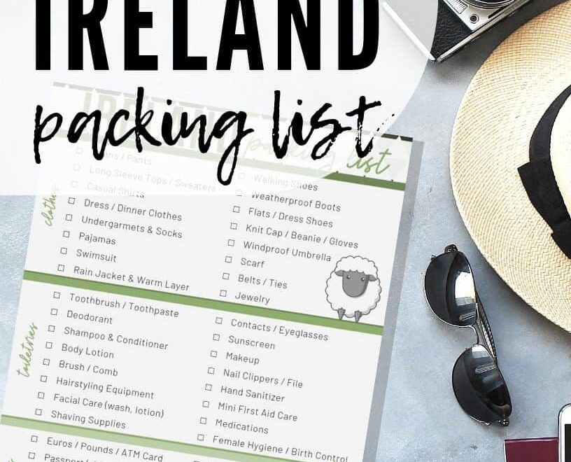 Printable Ireland Packing List Of The Essentials You Need To Pack PDF
