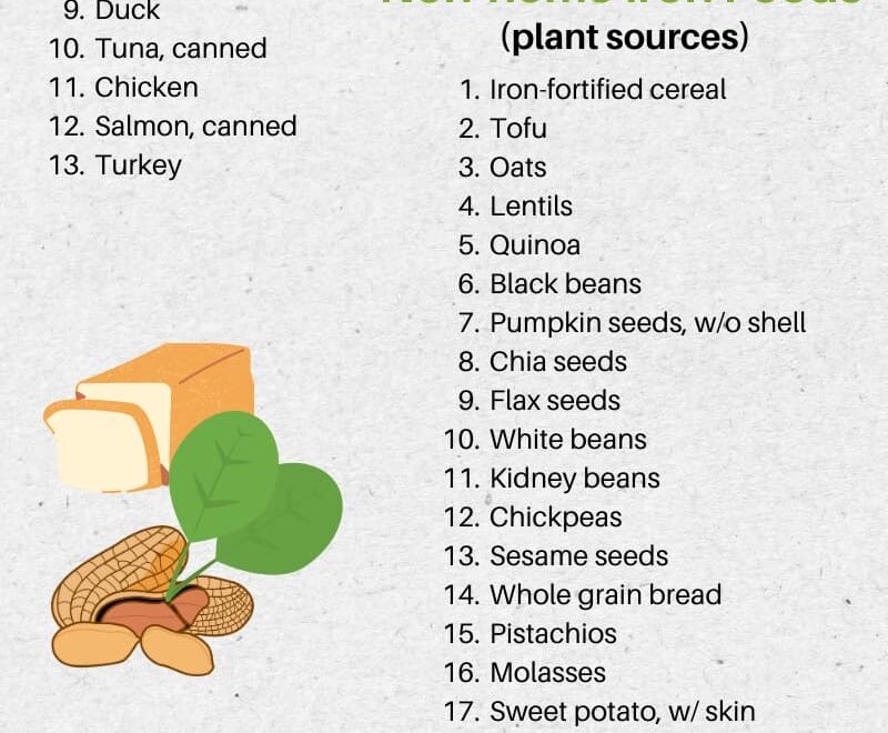 Printable Iron Rich Food List Free PDF The Geriatric Dietitian
