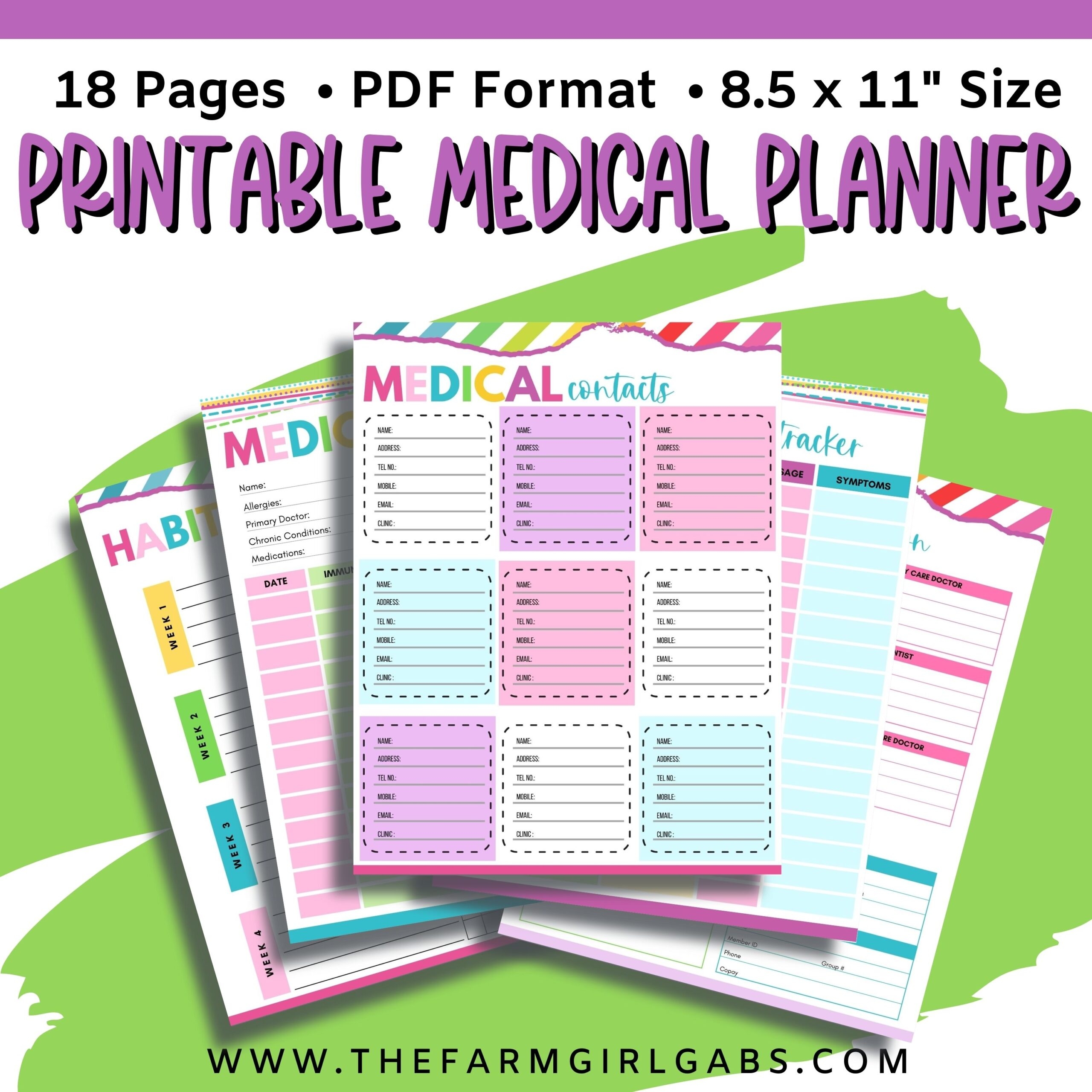 Printable Planner Free Medical