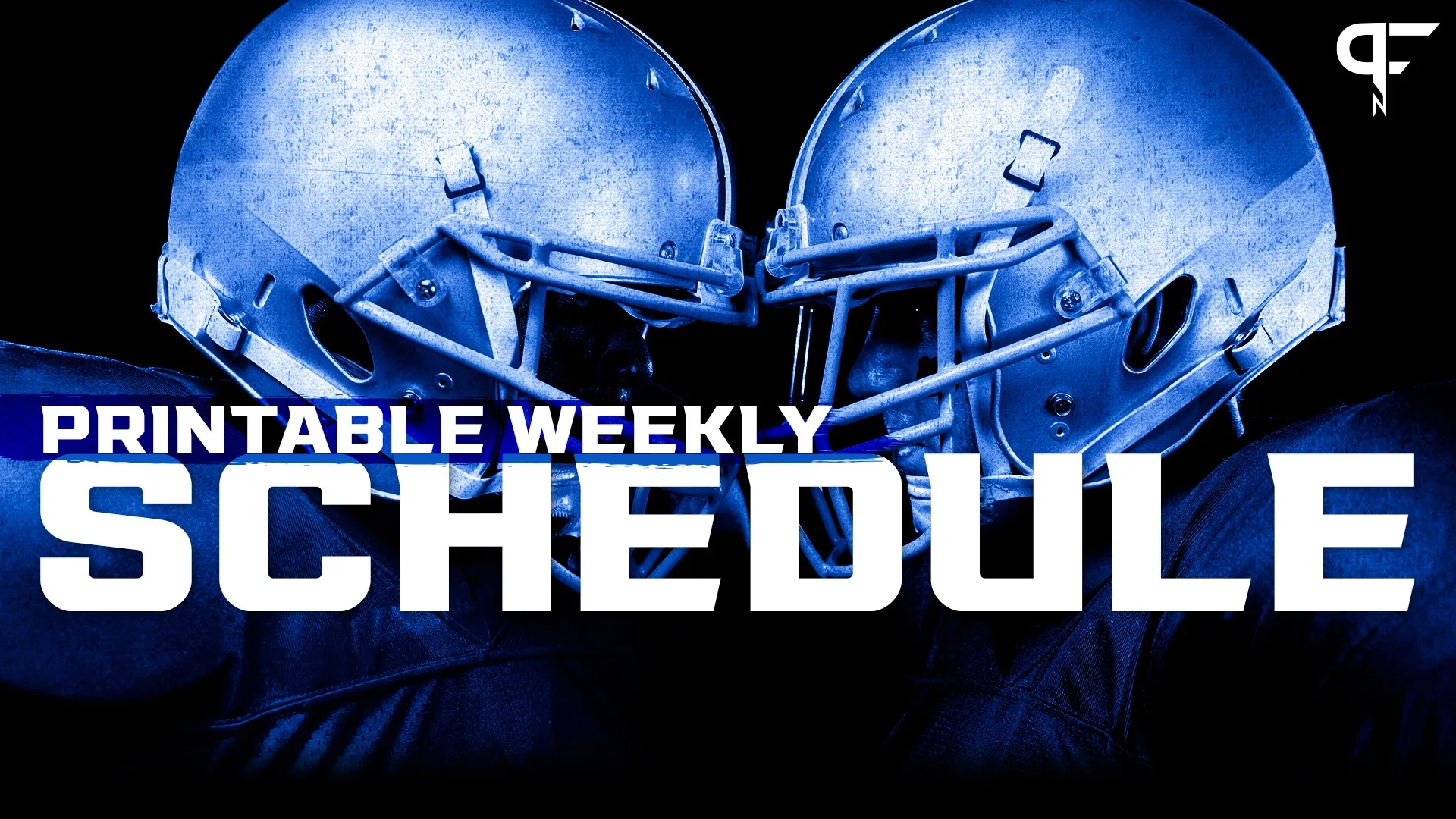 Printable NFL Weekly Schedule Updated 2024 