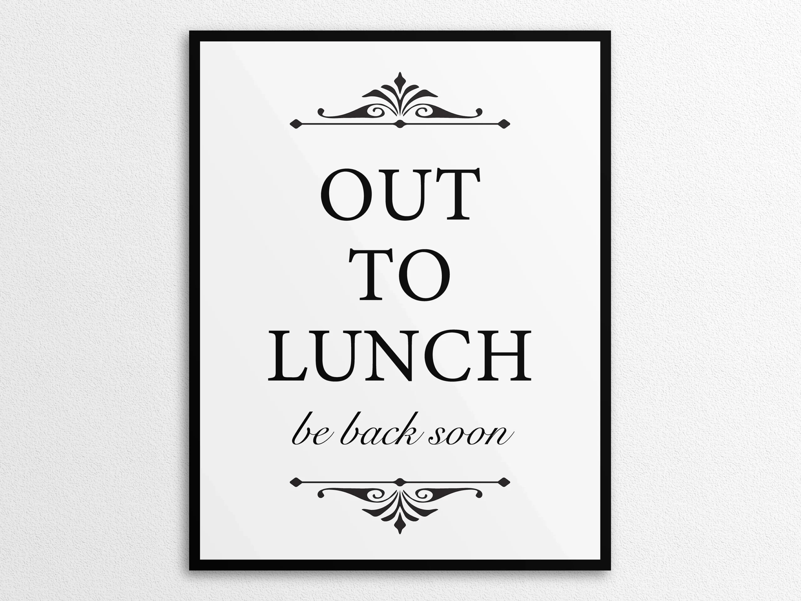 Lunch Break Sign For Office Printable Lunch Break Sign For Office Printable