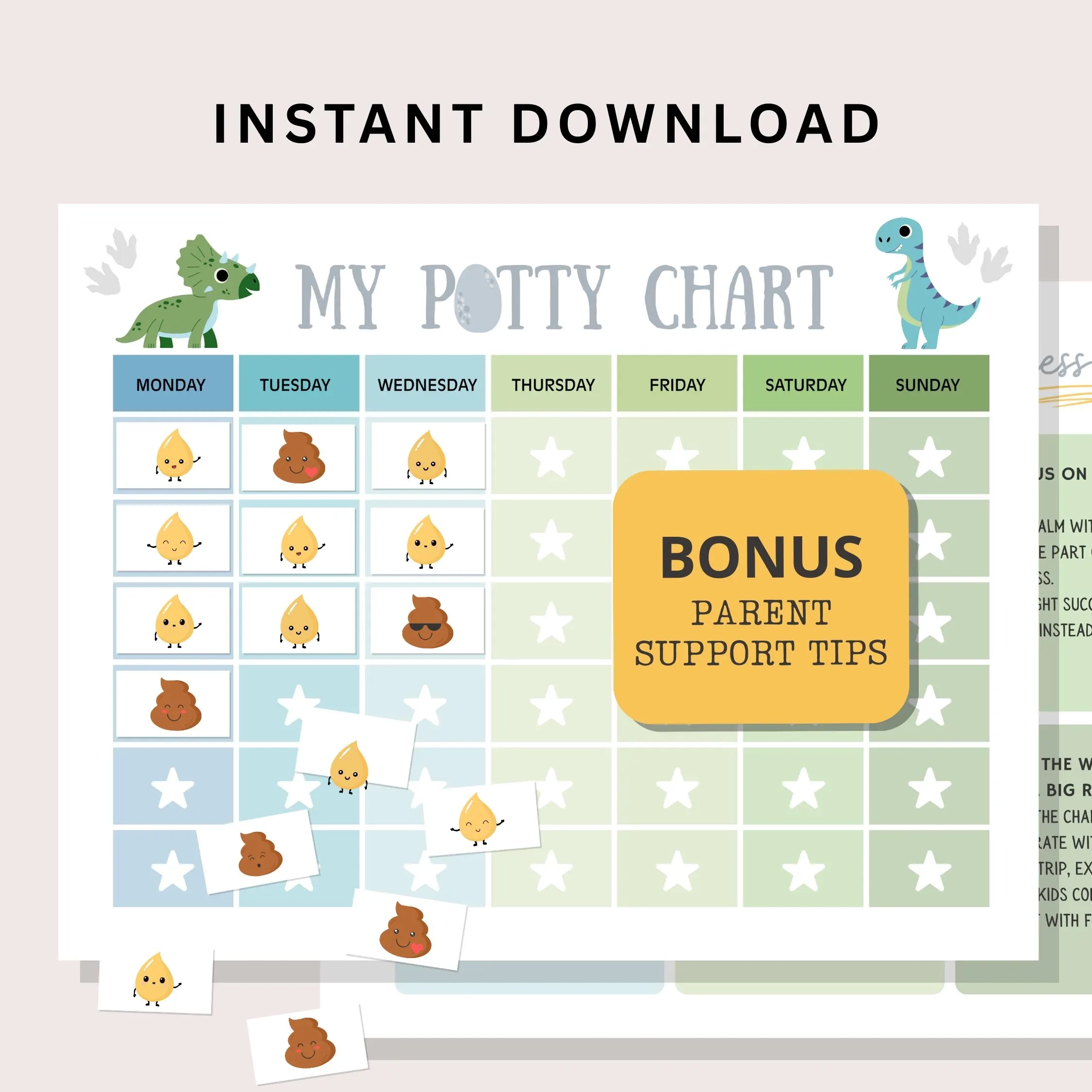 Printable Potty Poop Chart Etsy