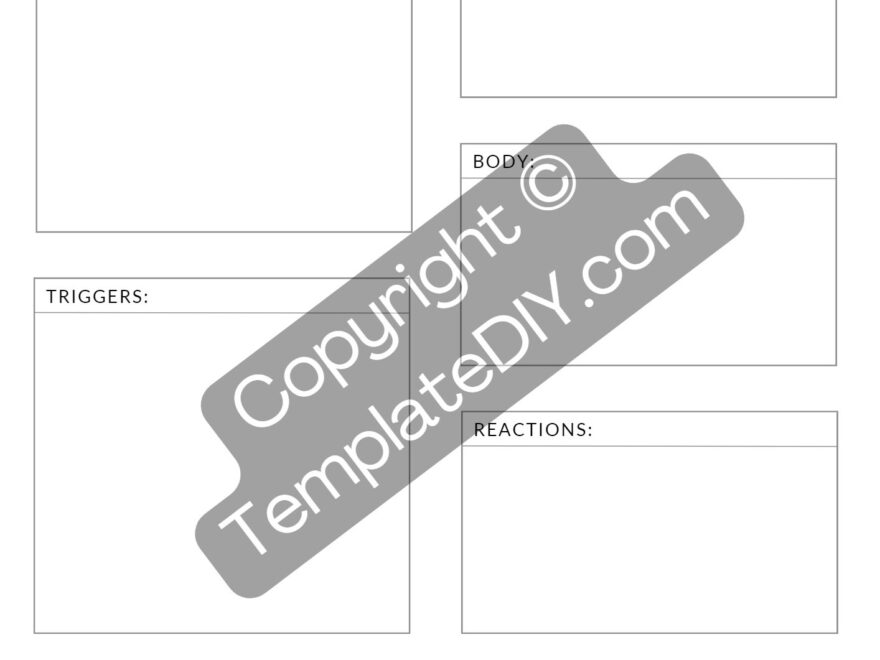 Printable Processing Coping Situation Worksheet Template