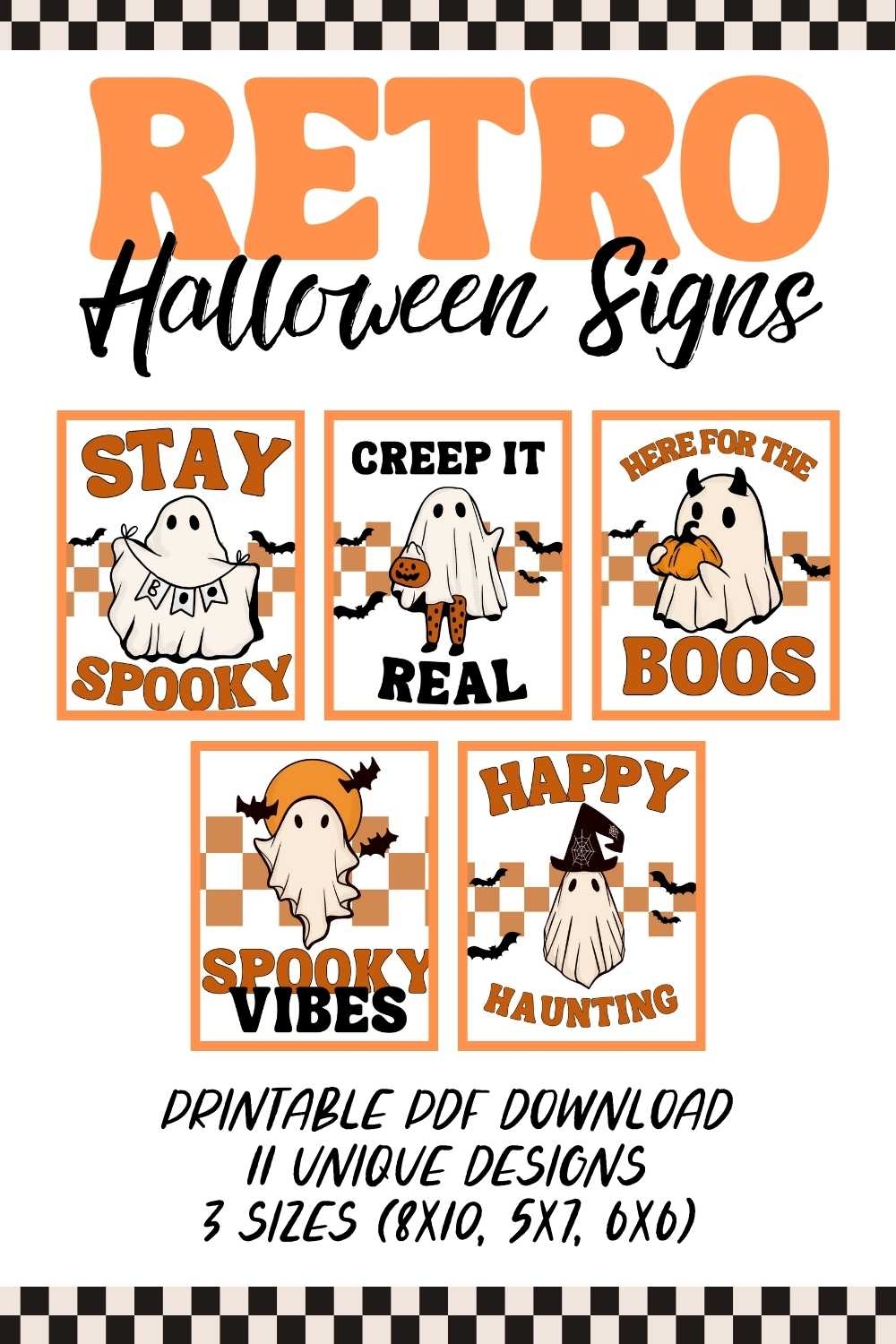 Printable Retro Ghost Halloween Signs To Decorate Your Home Printable Retro Ghost Halloween Signs To Decorate Your Home