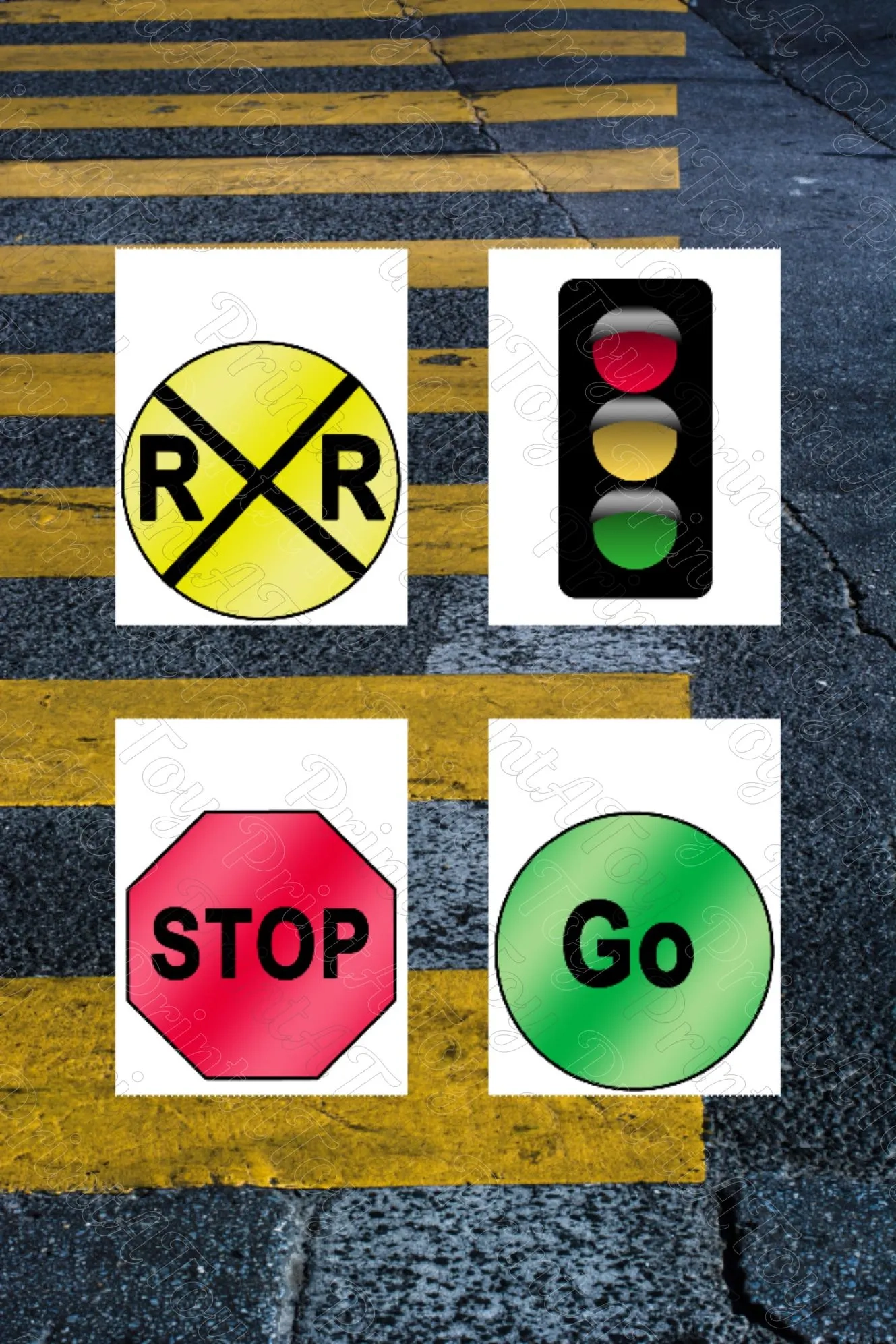Printable Road Signs For Pretend Play And Party Decor Stop Go Traffic Light Railroad Crossing Signs Dramatic Play Posters Etsy Printable Road Signs For Pretend Play And Party Decor Stop Go Traffic Light Railroad Crossing Signs Dramatic Play Posters Etsy