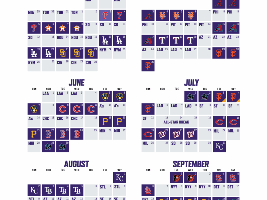 Printable Schedule Colorado Rockies