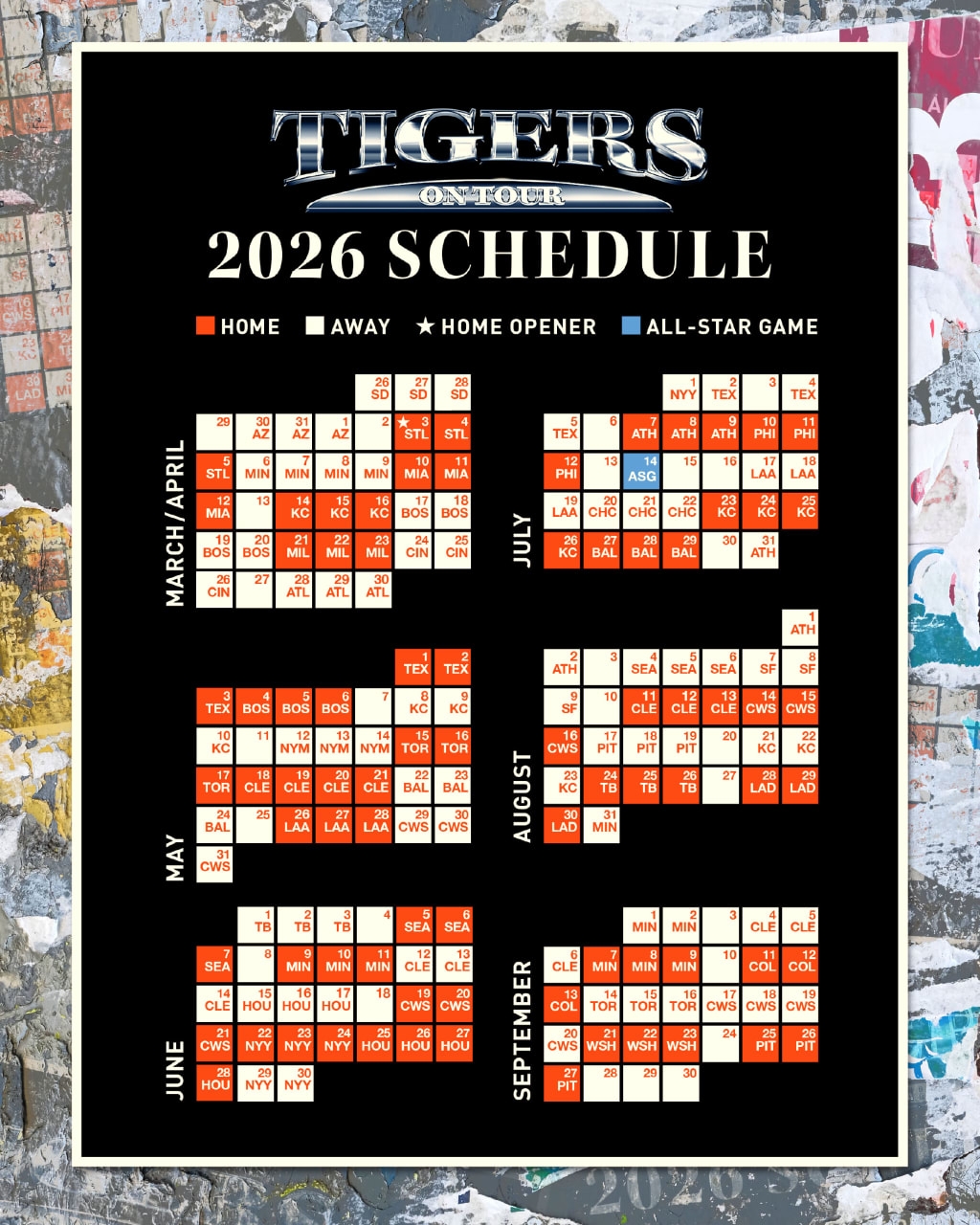 Printable Schedule Detroit Tigers Printable Schedule Detroit Tigers