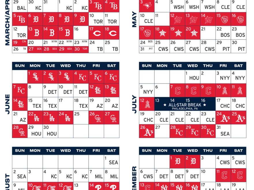 Printable Schedule Minnesota Twins