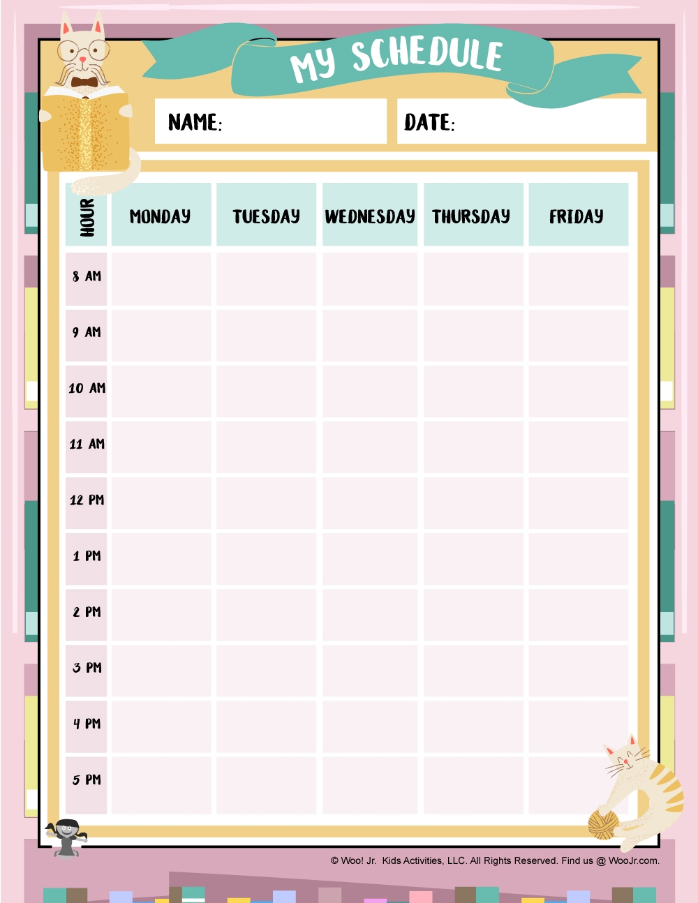 Printable Schedules For Kids Woo Jr Kids Activities Children s Publishing Printable Schedules For Kids Woo Jr Kids Activities Children s Publishing