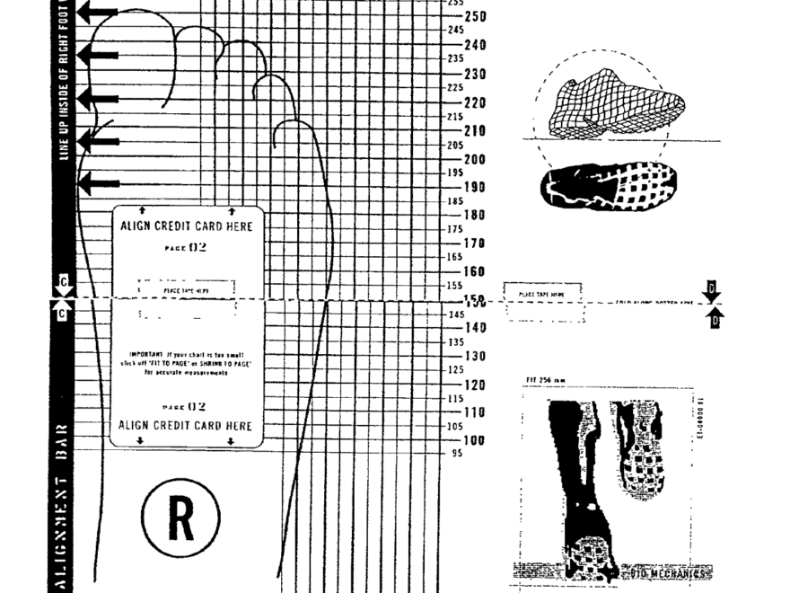 Printable Shoe Size Chart Activity Shelter