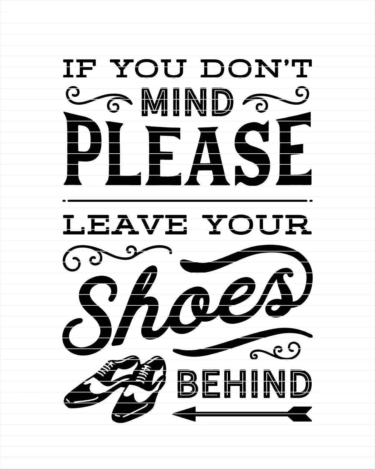 Take Your Shoes Off Sign Printable
