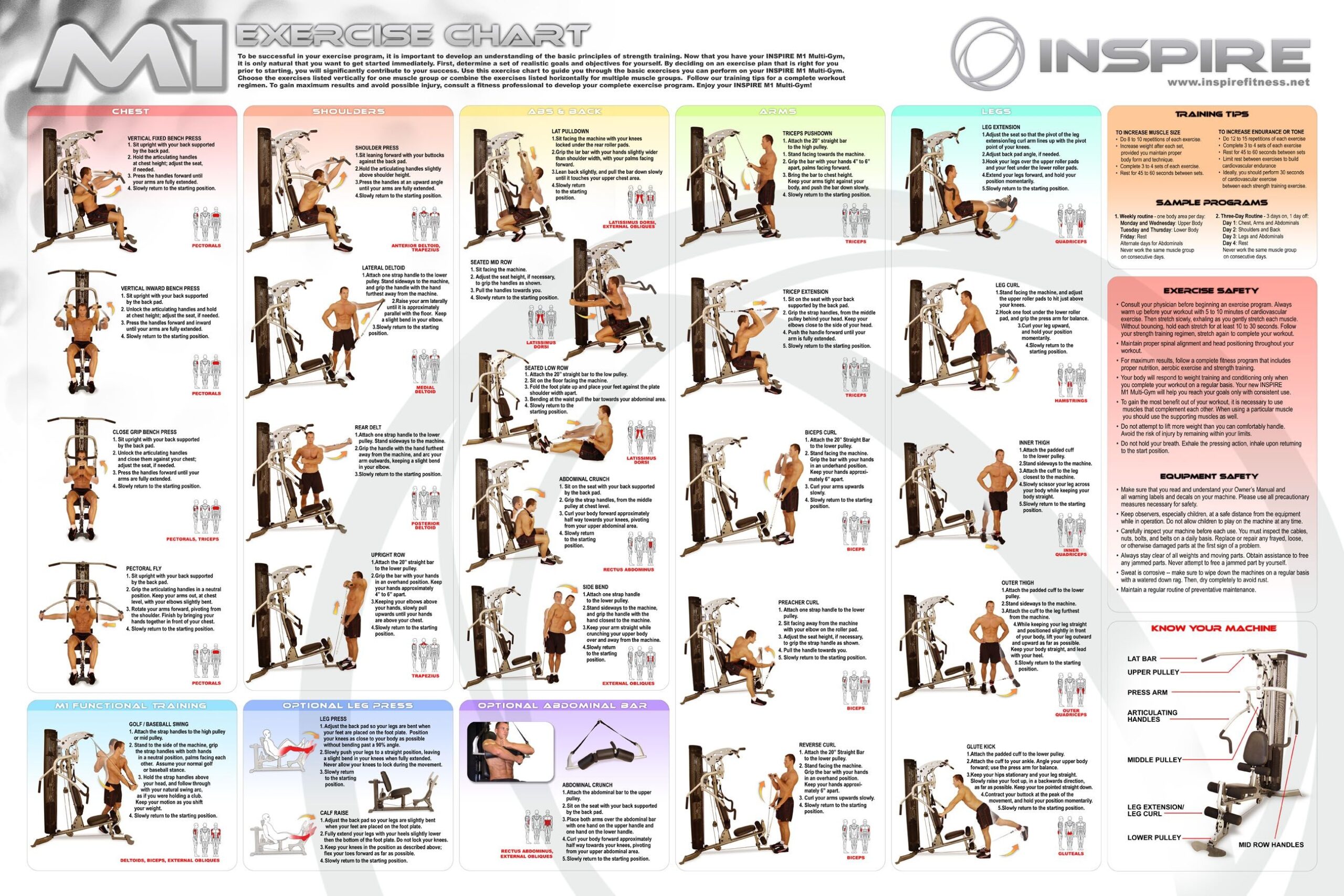 Printable Universal Gym Workout Gym Full Body Workout Plan Pdf At Home Printable Home Gym