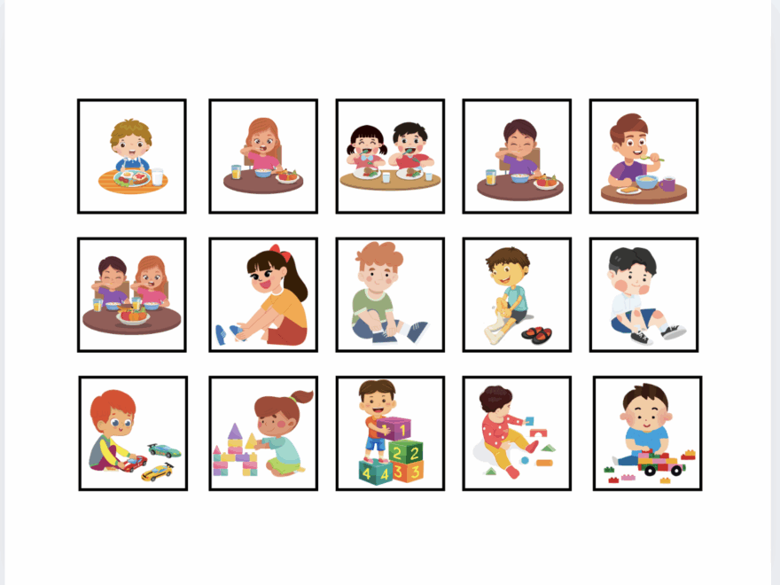 Printable Visual Schedule With Over 75 Icons Morning Evening Routine Chart For Kids Autism And Special Needs Support Behavior Analyst Resource Center