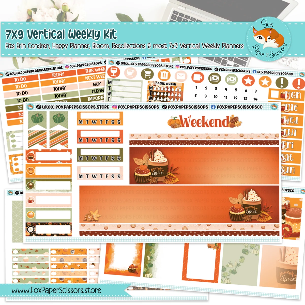 Happy Planner Free Printables Fox