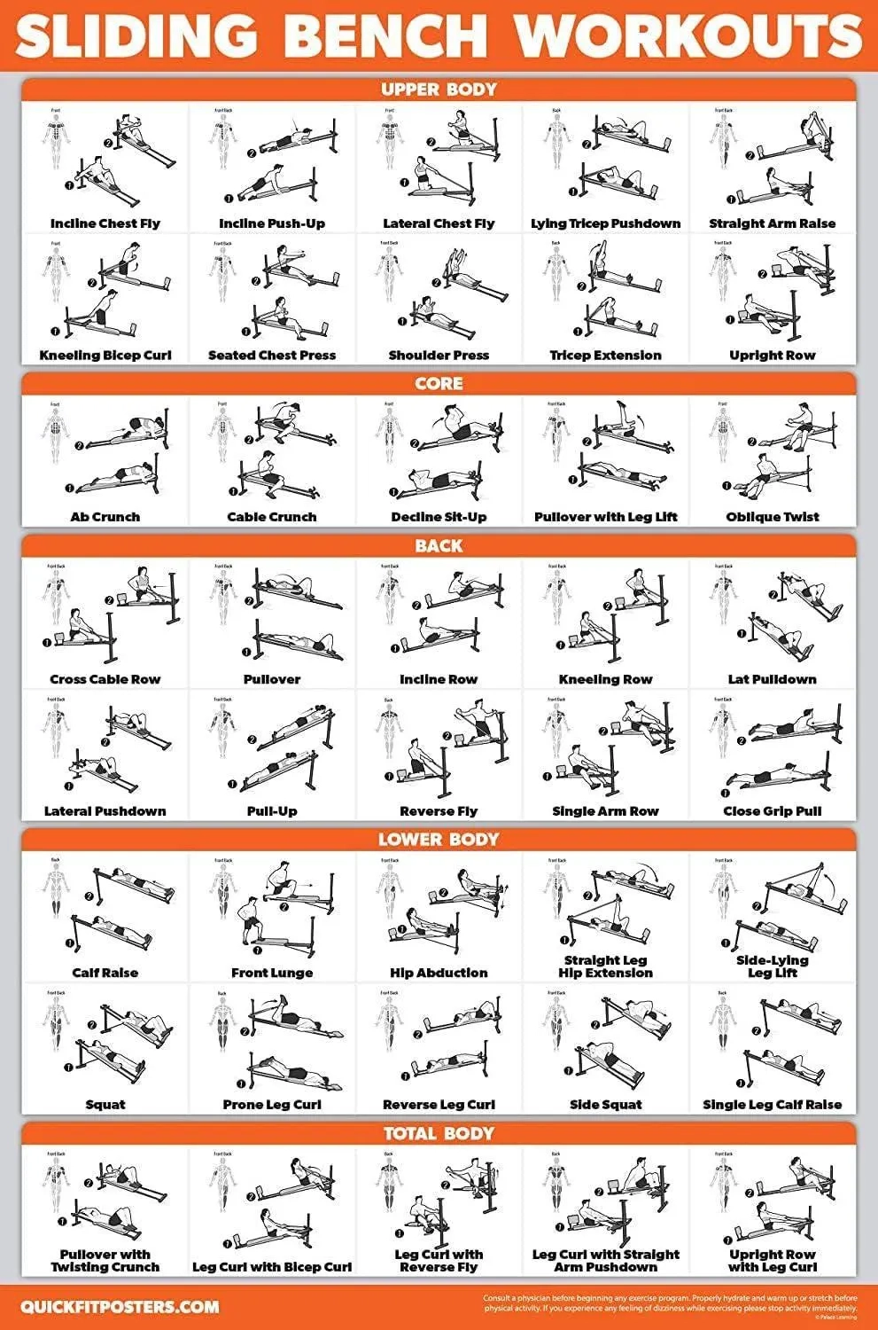 Printable Total Trainer Exercise Chart