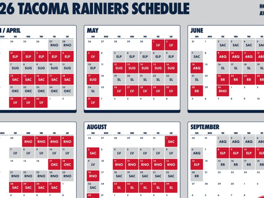 Rainiers Release 2026 Schedule Rainiers