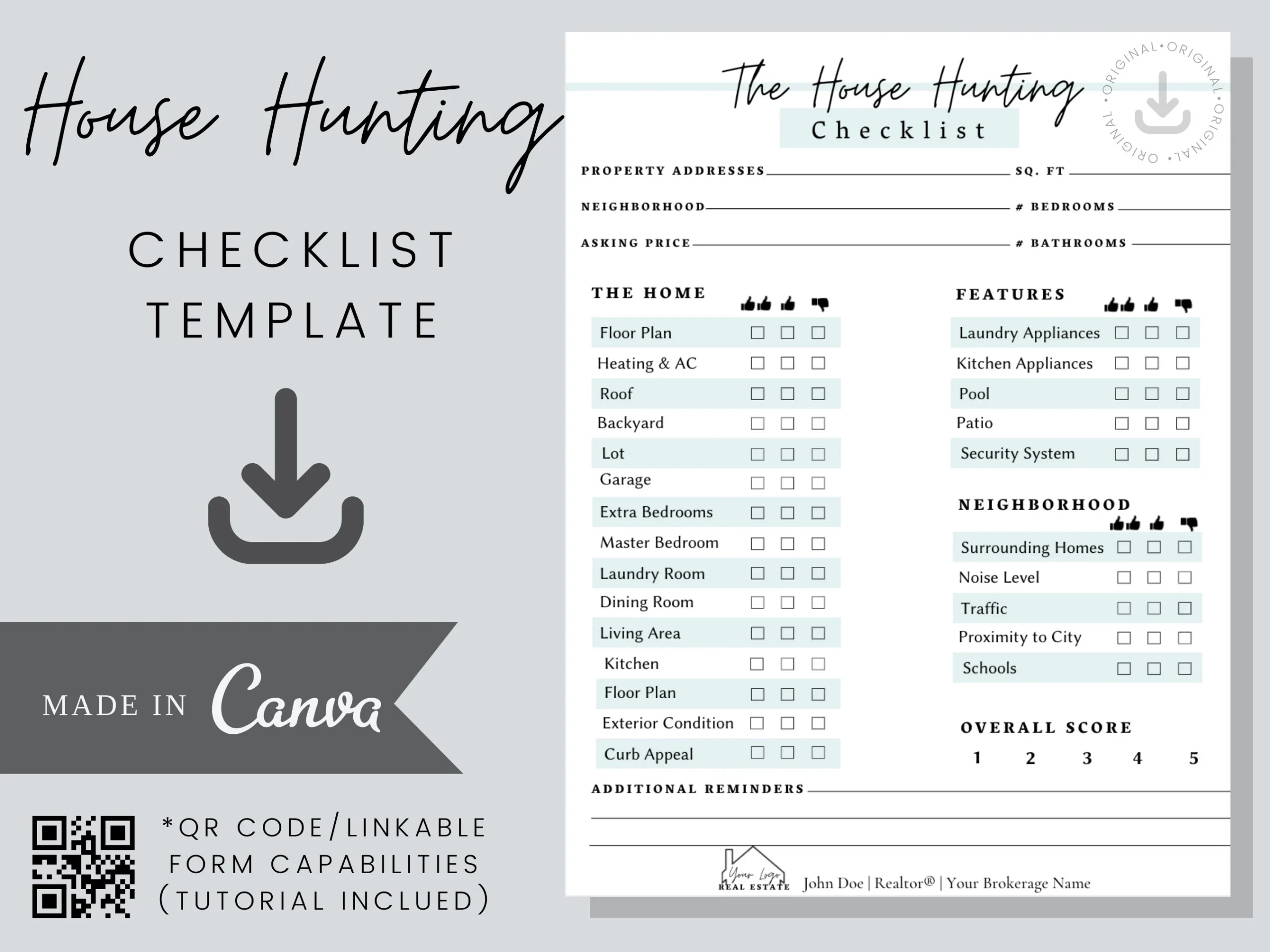 Printable House Hunting Wish List