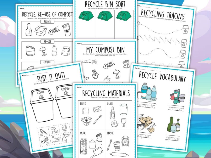 Recycling Activities For Kids Free Printable Little Bins For Little Hands