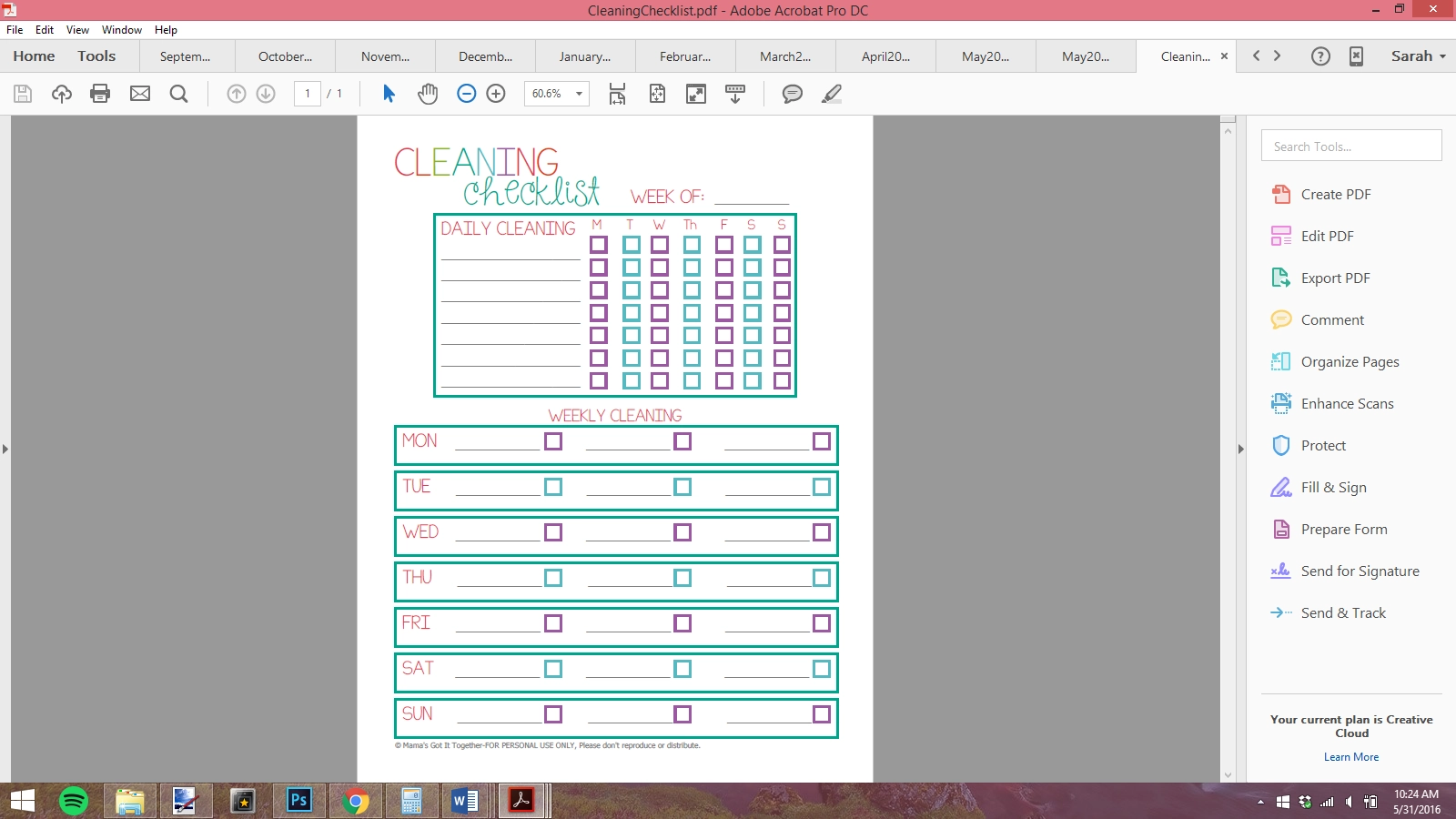 Resize Printables For The Classic Happy Planner Planning Inspired