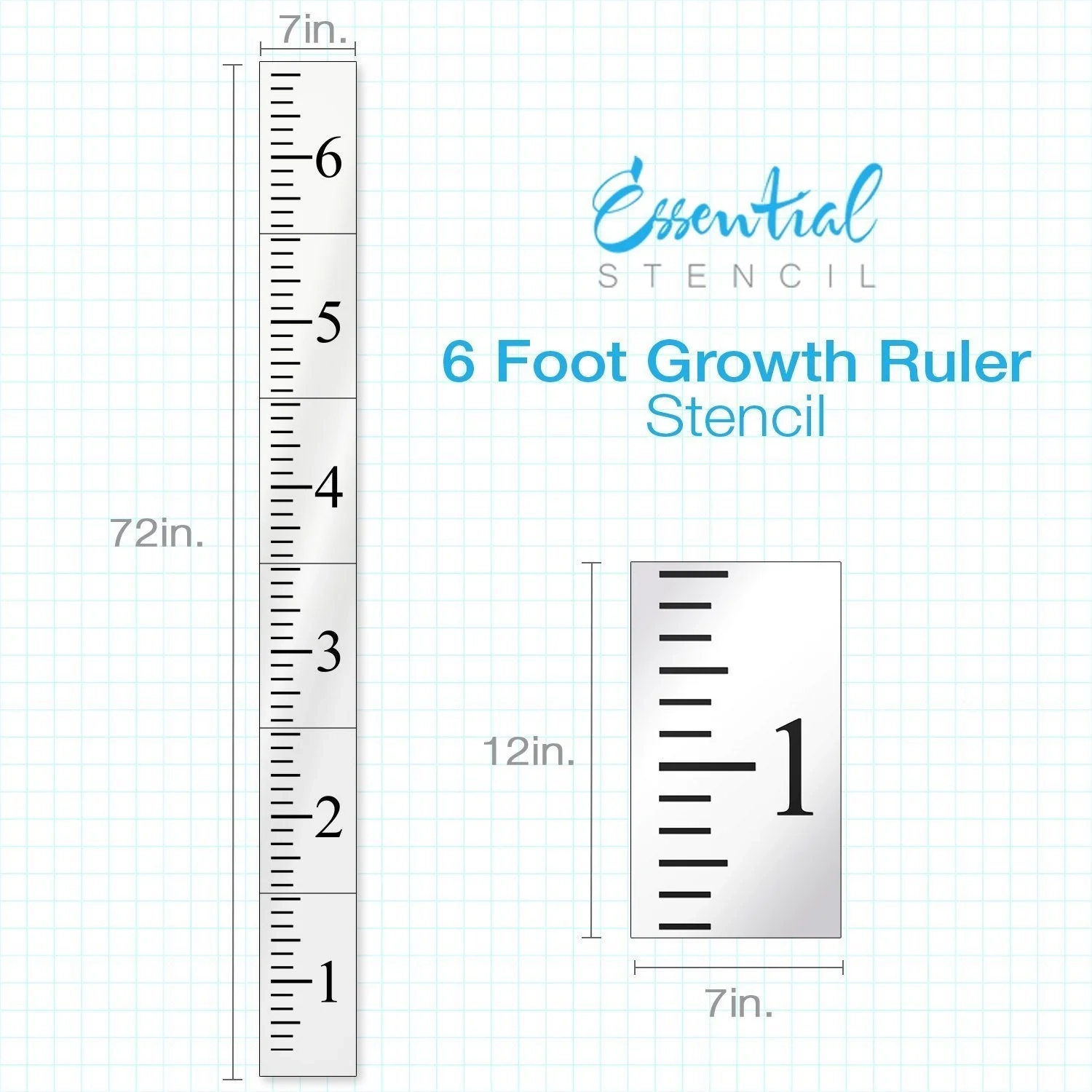 Growth Chart Stencil Template Printable Growth Chart Stencil Template Printable