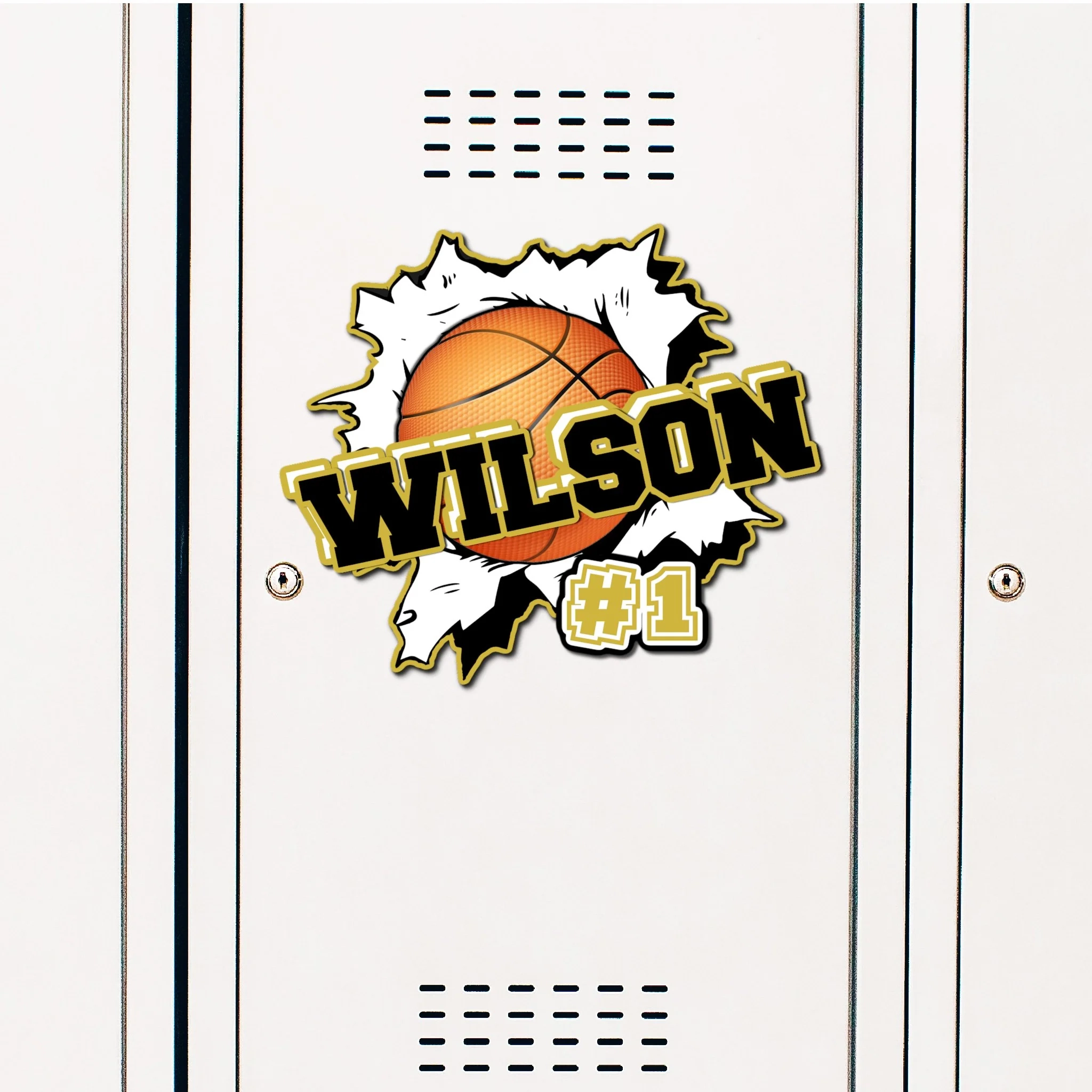 Ripped Basketball Locker Decoration PRACTICALLY PERFECT PRINTABLES PRACTICALLY PERFECT PRINTABLES
